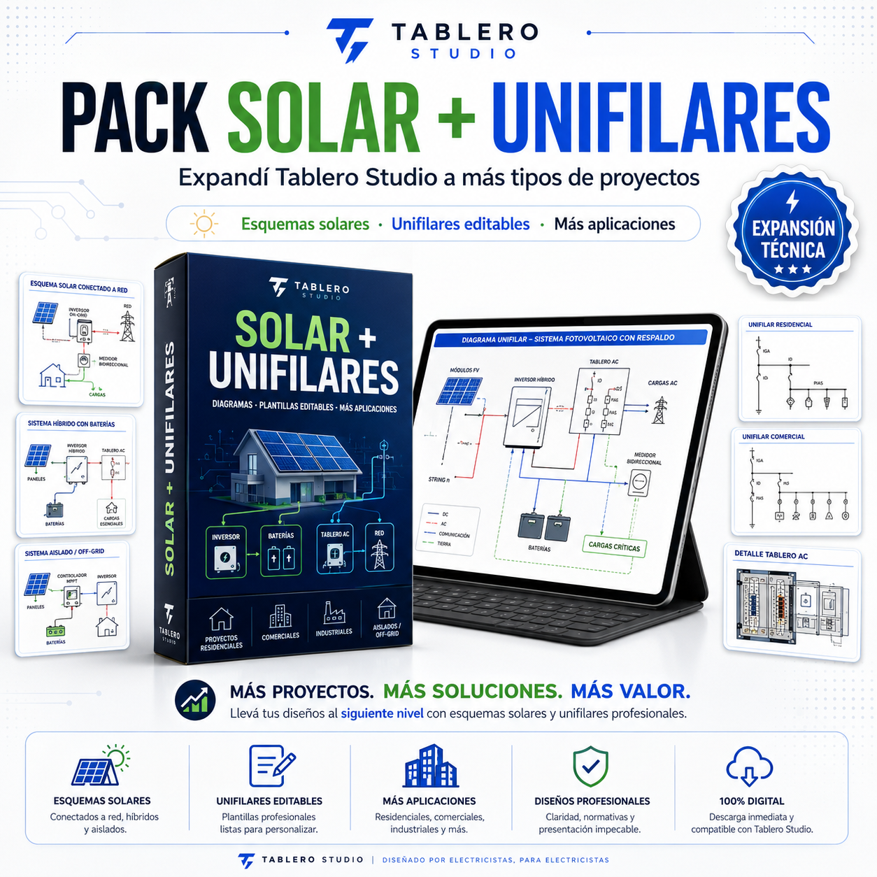 PACK SOLAR + UNIFILARES
